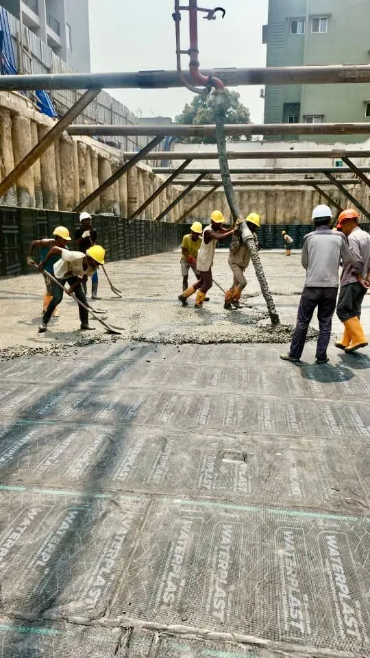 travaux de l'hôtel selton 2 à Kinshasa