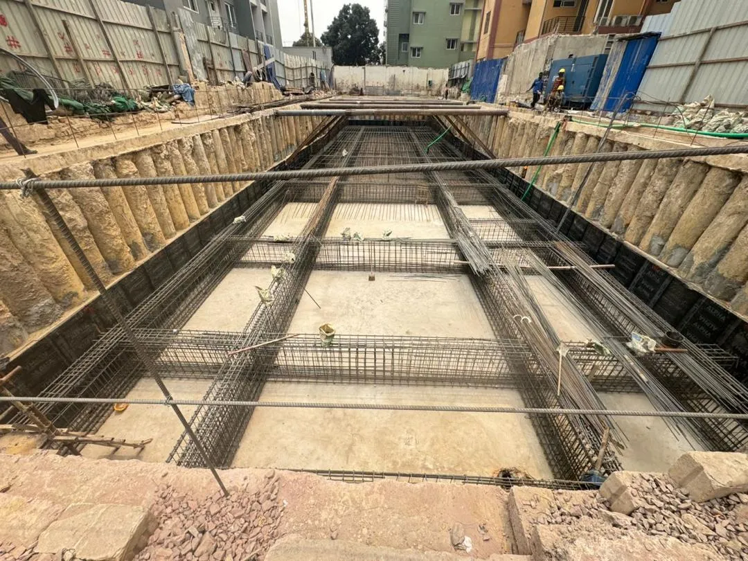 travaux de l'hôtel selton 2 à Kinshasa