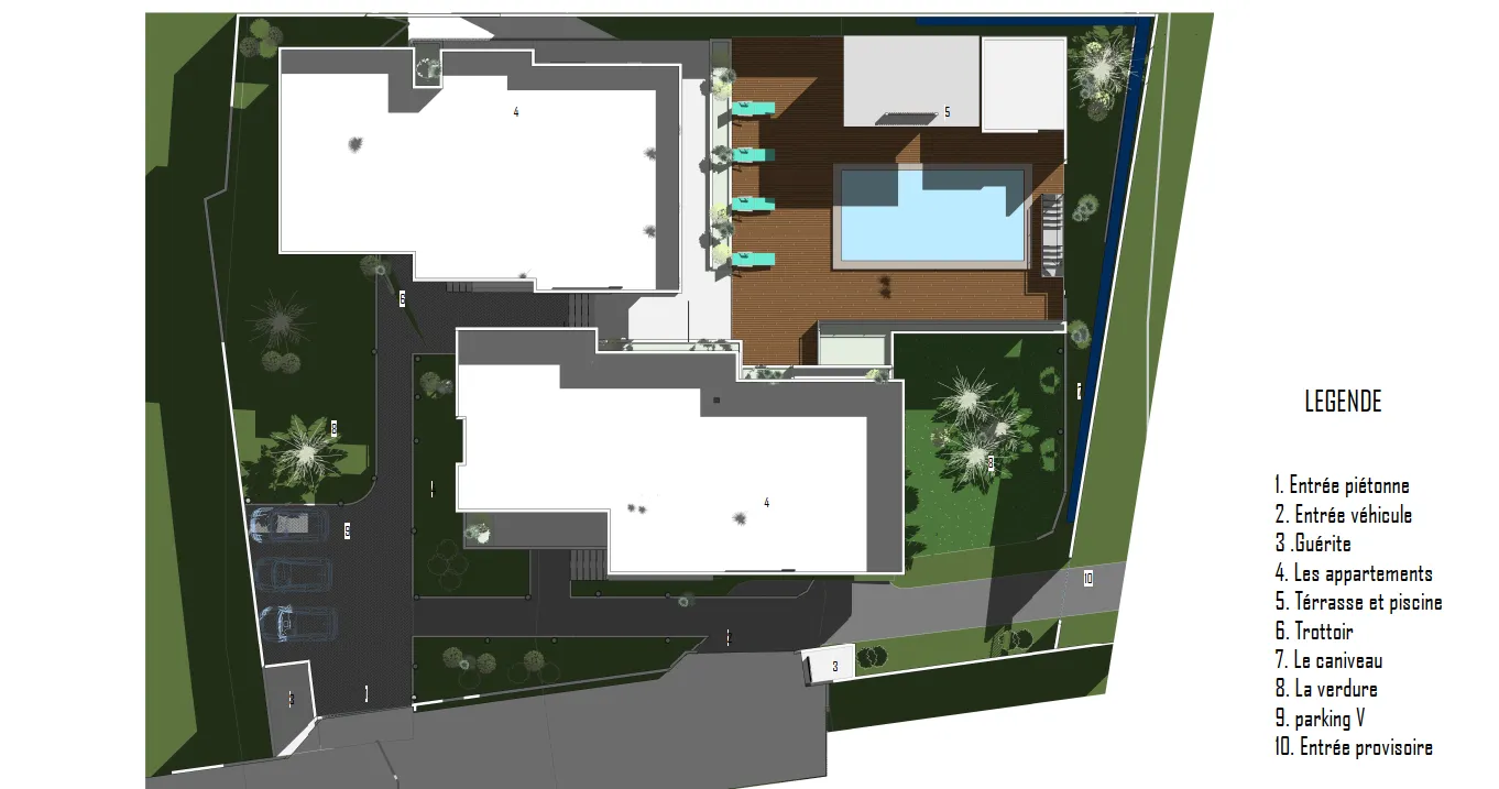 un complexe d'habitation de haut standing