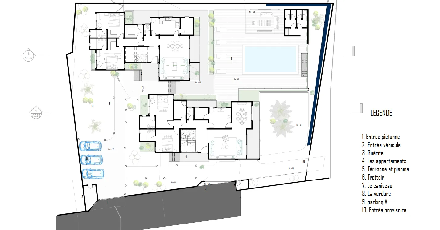 un complexe d'habitation de haut standing